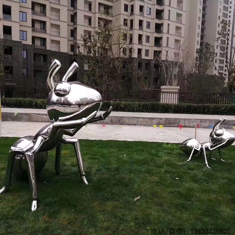 不锈钢抽象雕塑,动物定制厂家